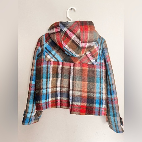 NWOT Veronica Beard Ianna Wool Duffle Coat Multicolor Jacket Size 6 - Picture 8 of 11